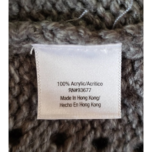 A New Approach size large gray crochet sweater - Picture 7 of 7